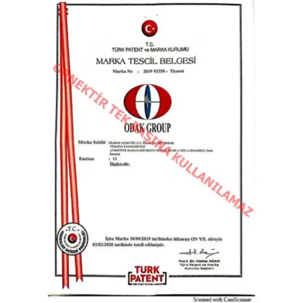 Trademark Registration Certificate